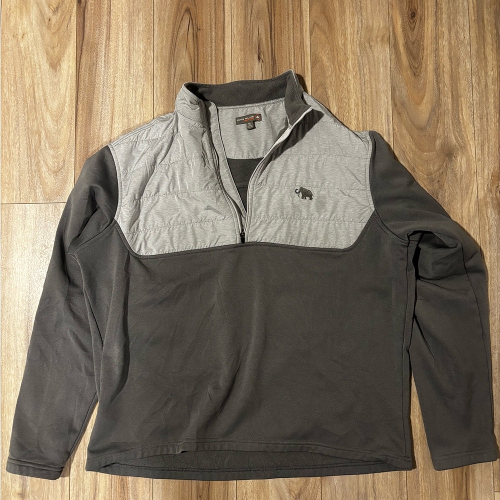 XL Peter Millar Gray Quarterzip